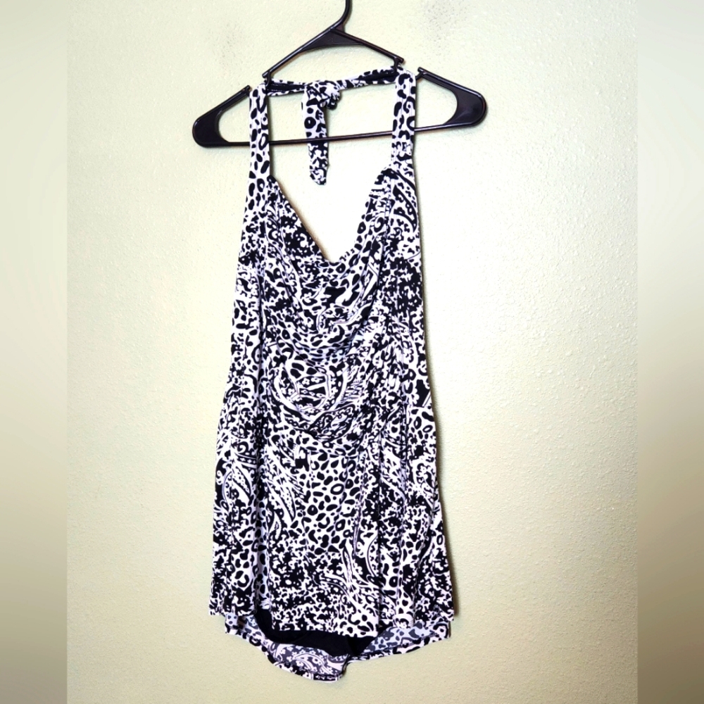 Catalina Black and White One Piece Swimsuit
